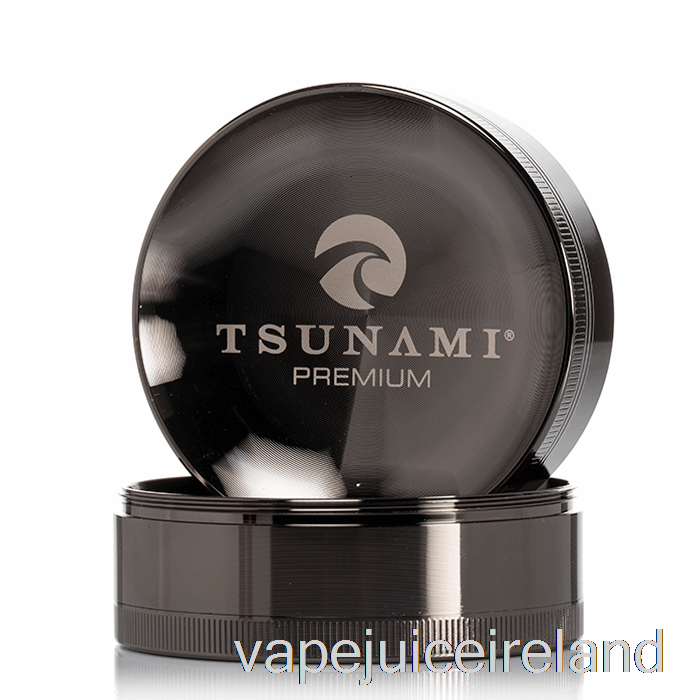 Vape Pod Kits Tsunami 2.95inch 4-Piece Sunken Top Grinder Gunmetal (75mm)